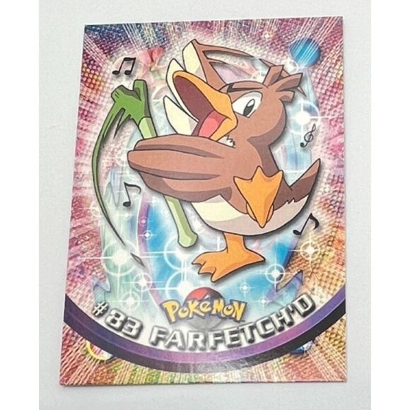 Farfetch'd Pokemon Card Topps #83 TV Animation Edition Series Blue Logo - Picture 5 of 5